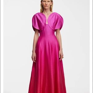 Anthropologie Evanton maxi dress. Elegant Pink Maxi Dress